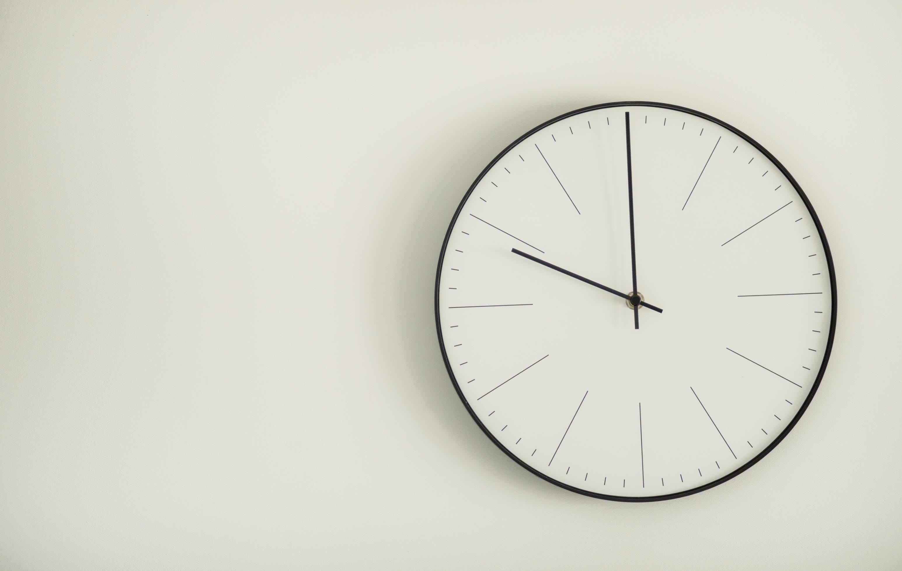bedroom wall clock