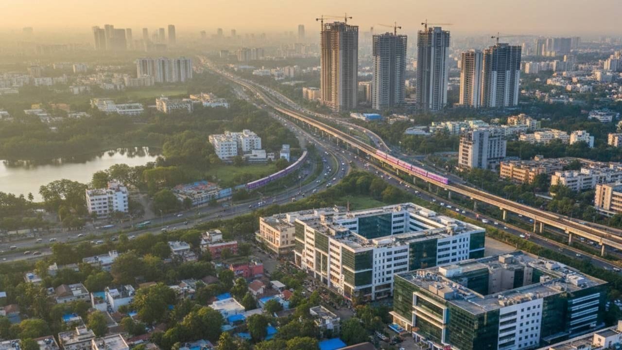 View of East Bangalore area
